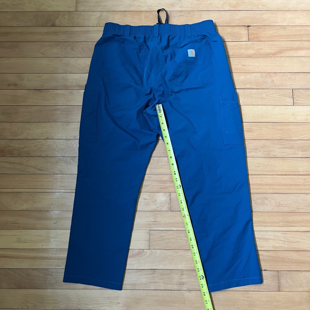 Carhartt Liberty Mens Blue Cargo Scrub Pants C56113 Size Large Regular - Picture 8 of 8